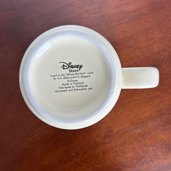 Disney Store Winnie the Pooh 3D Raised Embossed Coffee Mug Honey Yellow - Picture 7 of 8